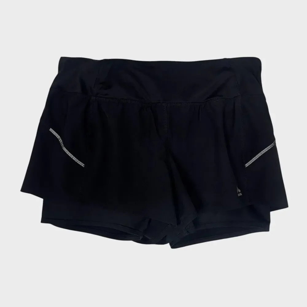RBX Performance Womens Medium Black  Skort with Shorts Under